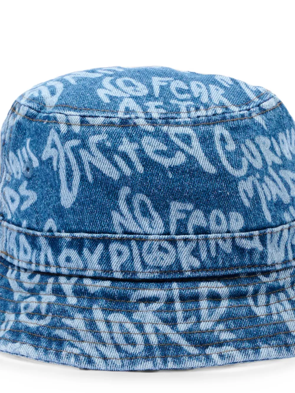Molo Siks denim vissershoed met graffiti-print Blauw