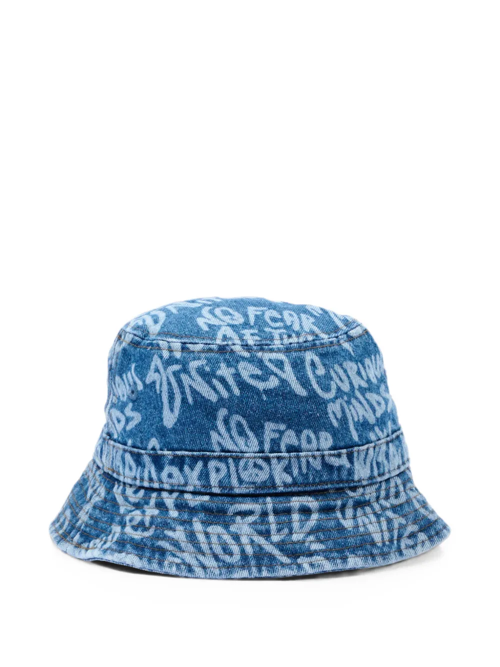 Molo Siks denim vissershoed met graffiti-print Blauw