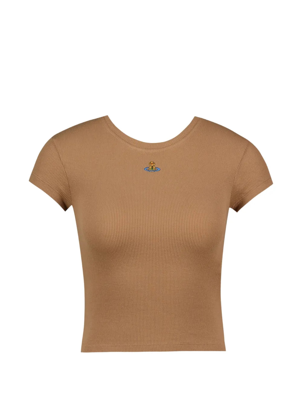 Vivienne Westwood Baby Peru Orb-embroidered T-shirt - Nude