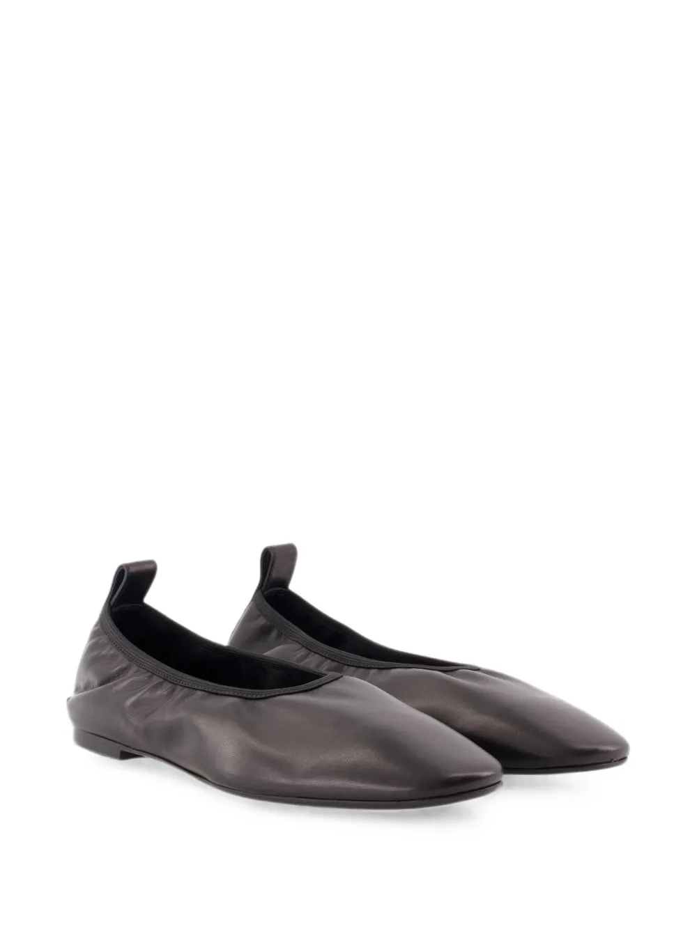 Aeyde Dex leather ballet flats Zwart