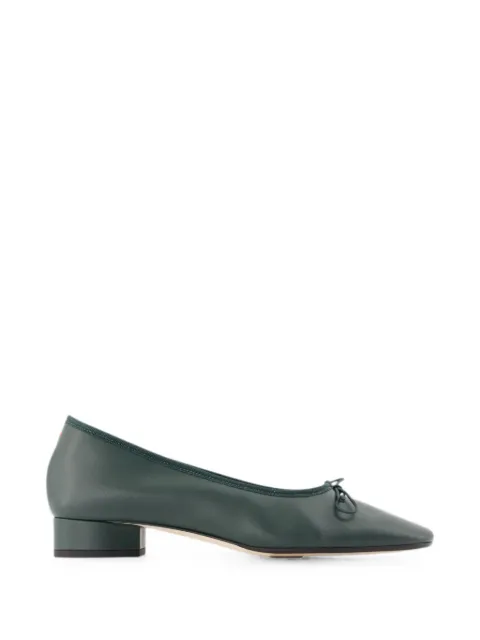 Aeyde Onda bow-detail leather pumps
