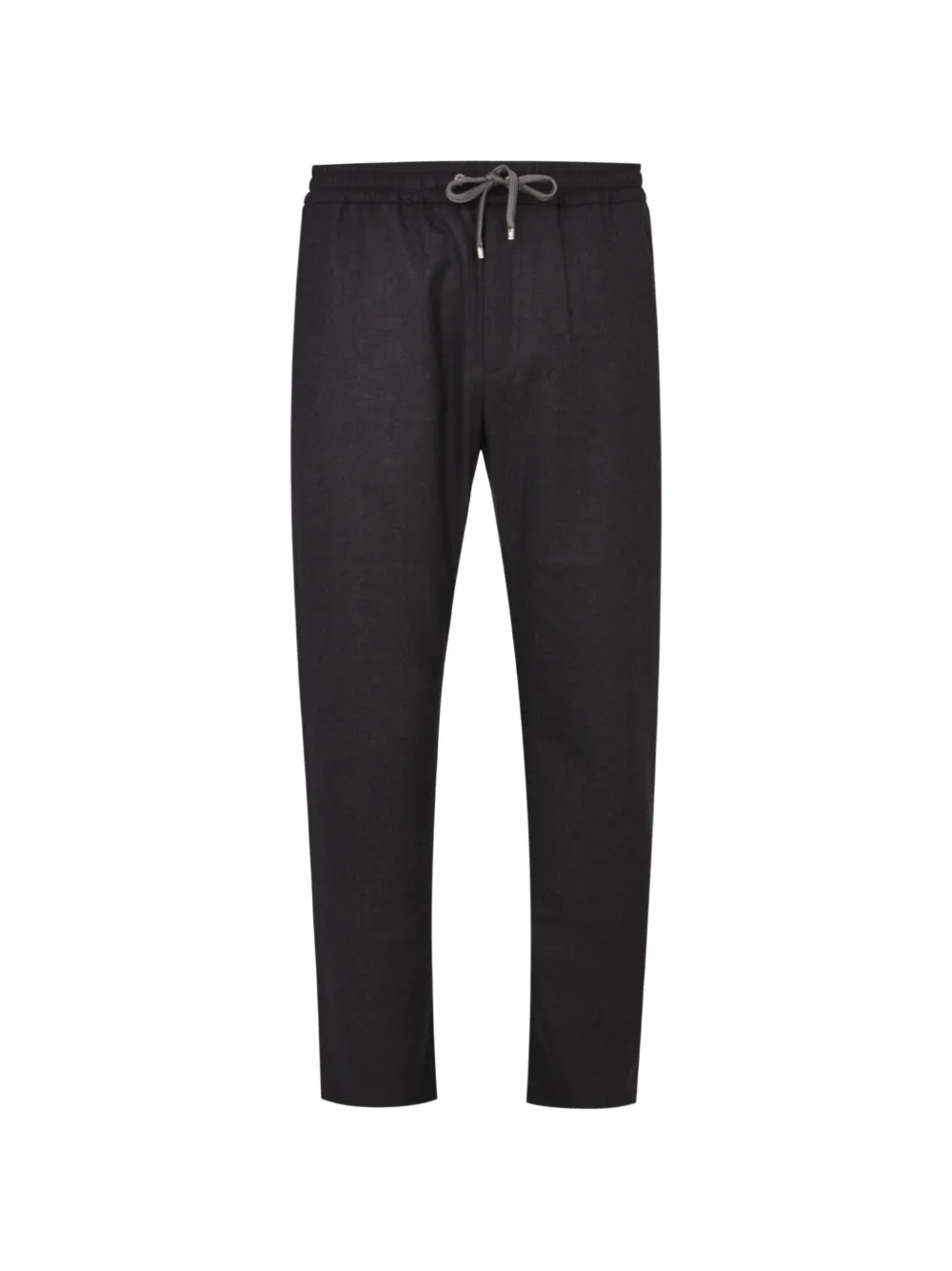 Agnona wool flannel straight trousers - Marrone
