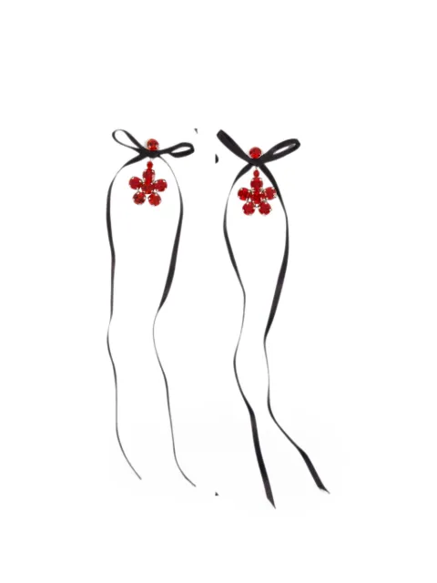 Simone Rocha Daisy bow earrings