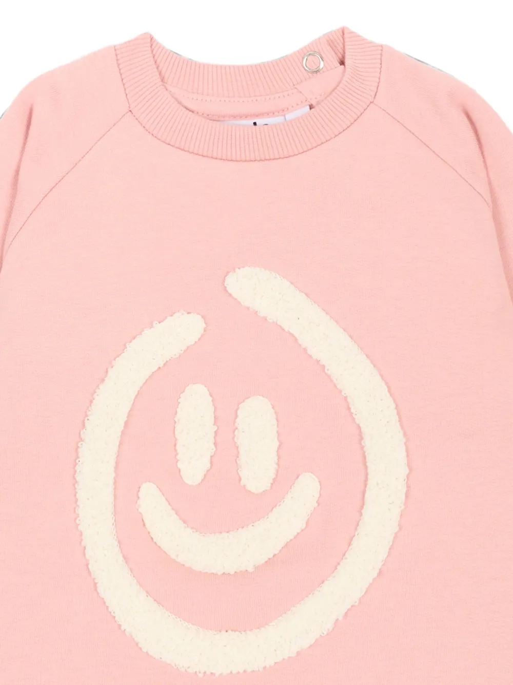 Molo Disc trui met raglan mouwen en bouclé-patch Roze