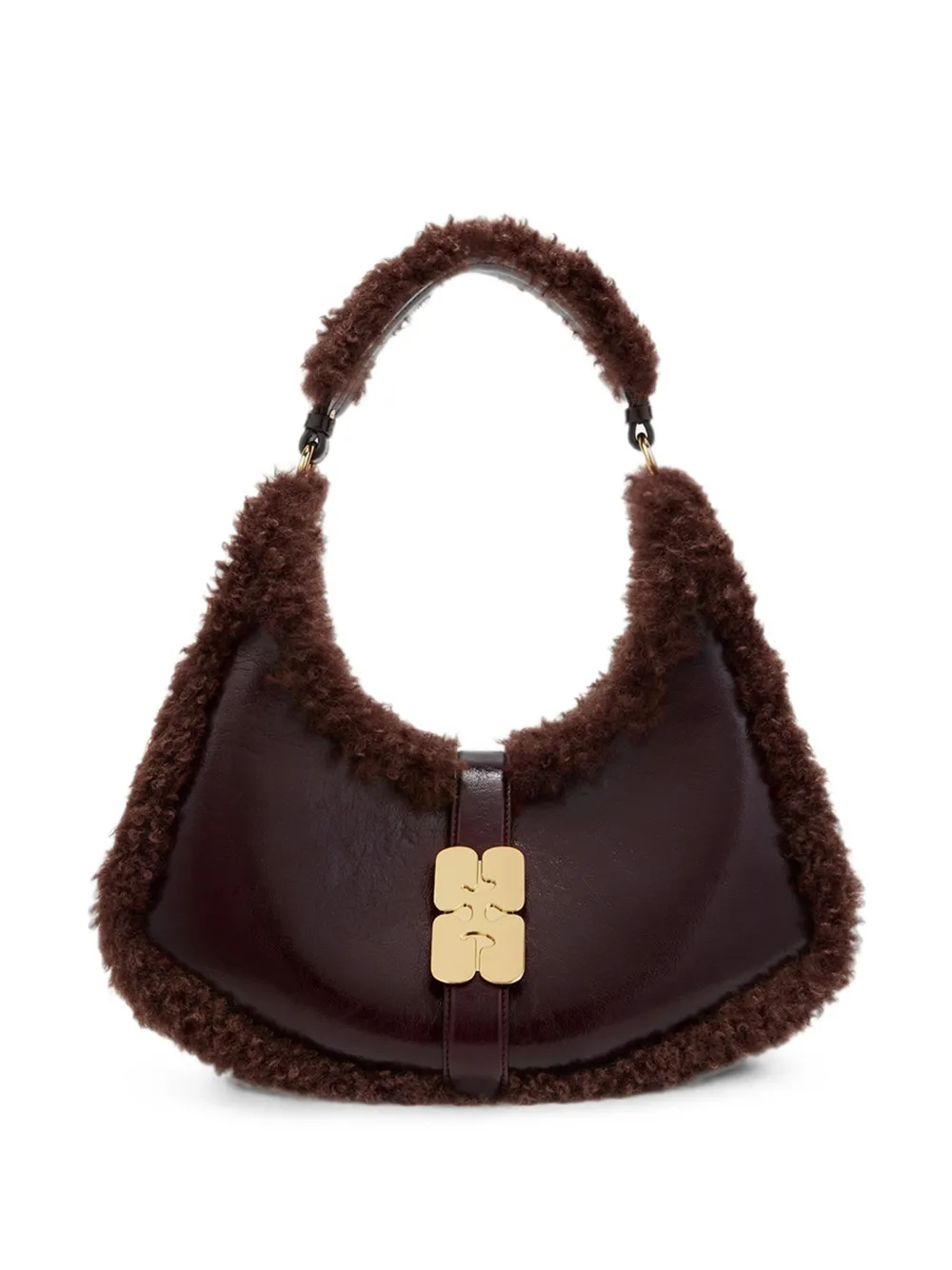 GANNI Borsa Kat piccola - Marrone