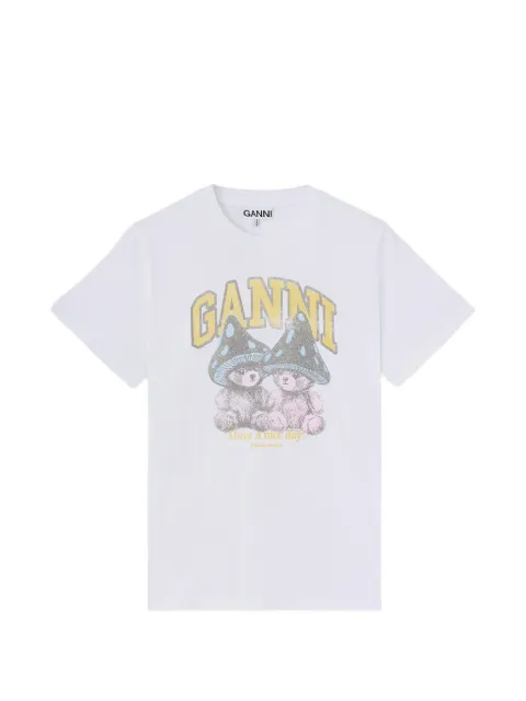 GANNI 머쉬룸 테디 티셔츠