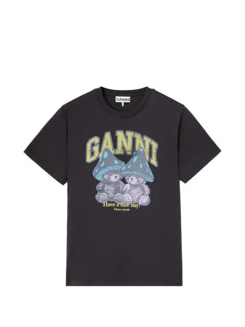 GANNI graphic-print T-shirt