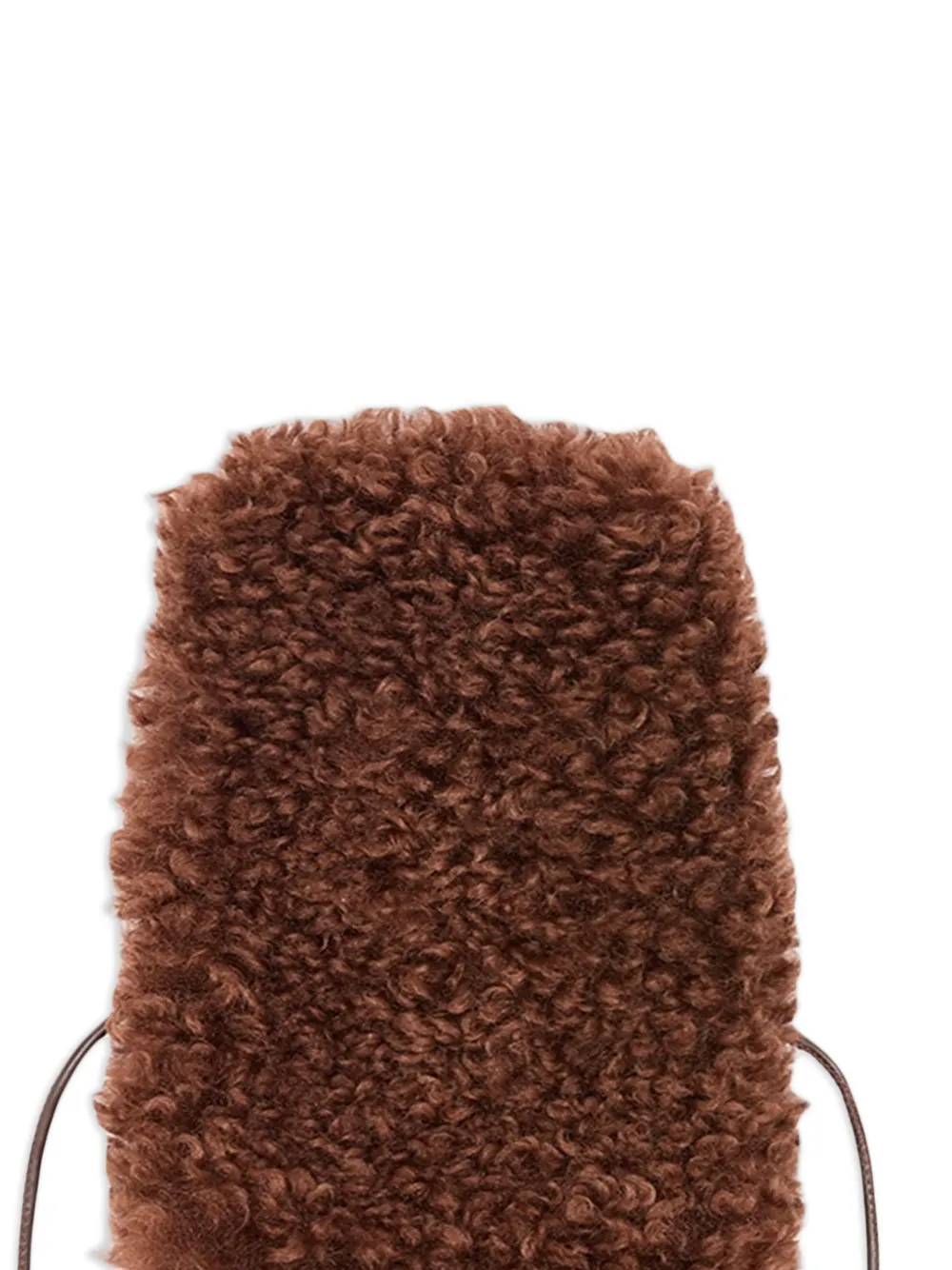 GANNI Wanten van alternatieve lammy Bruin