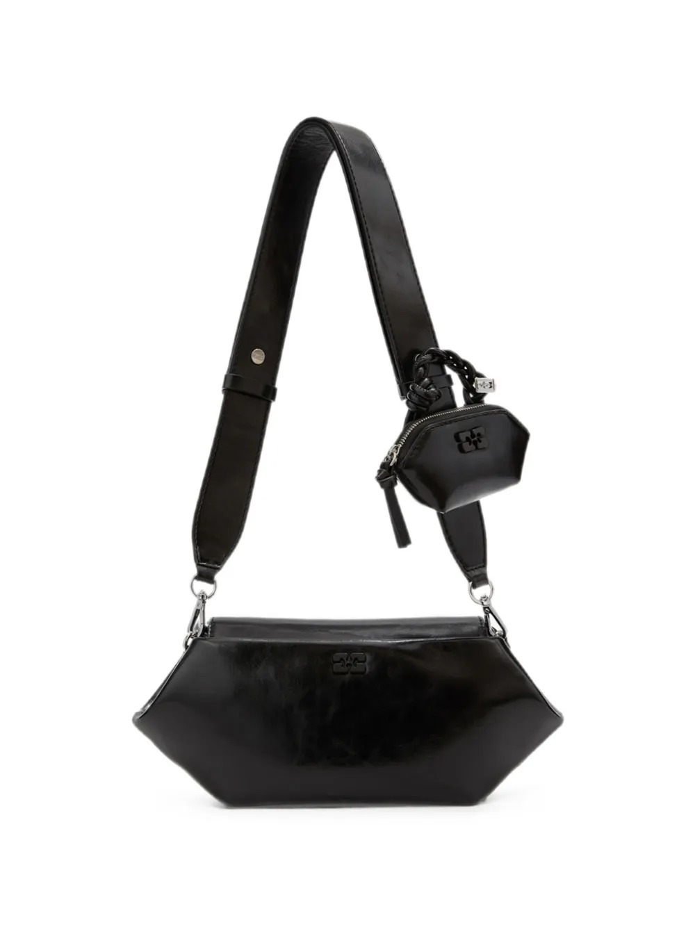 GANNI Borsa Bou East/West - Nero
