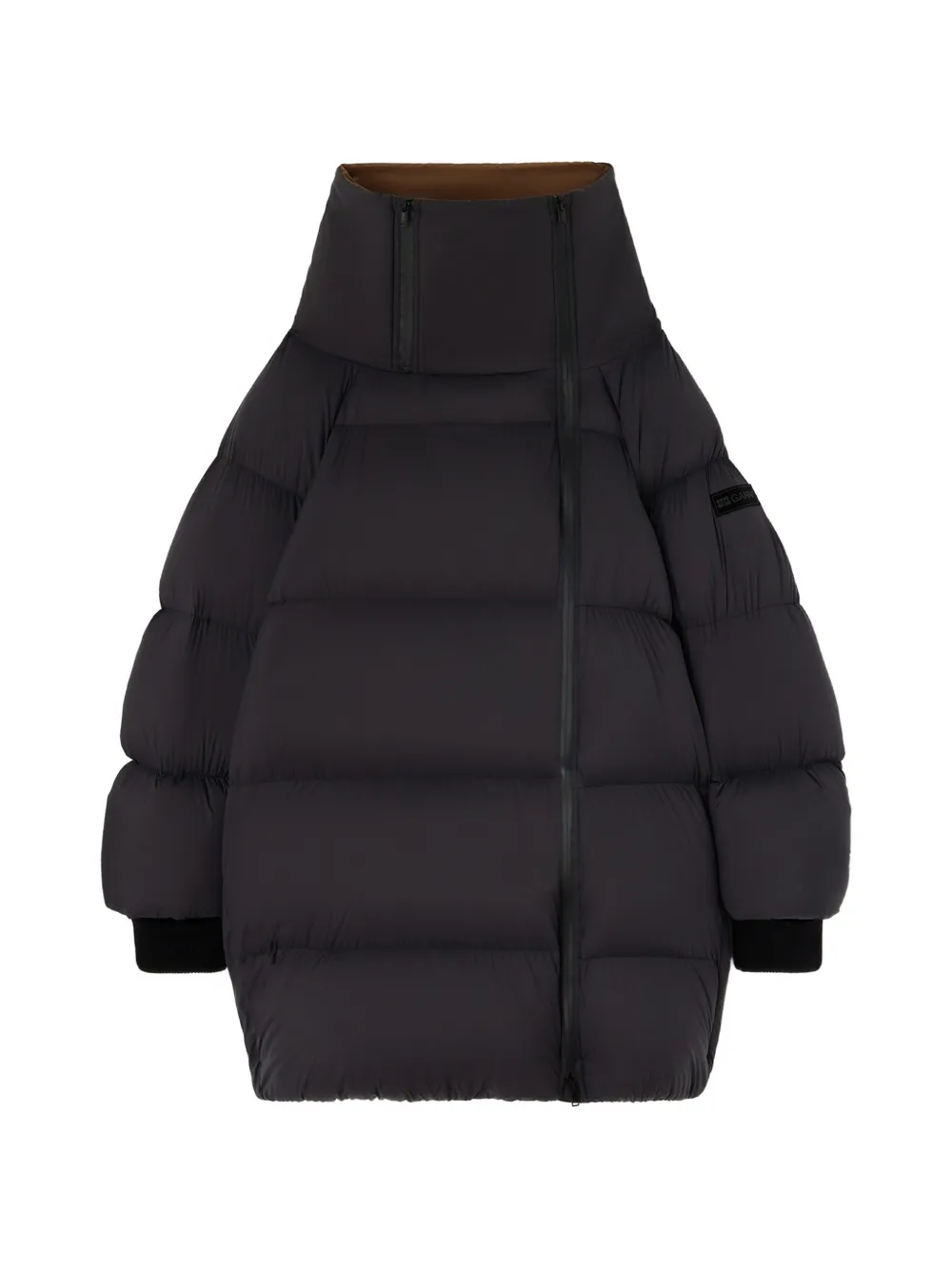 GANNI Maxi Puffer aus schwarzem Future-Nylon
