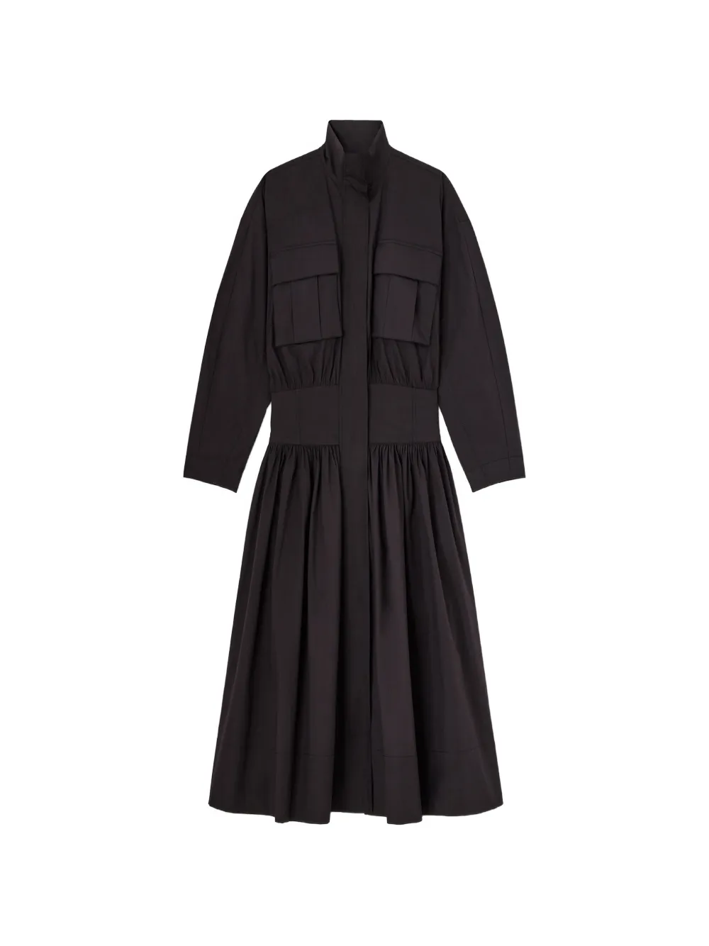 GANNI Abito in cotone - Nero