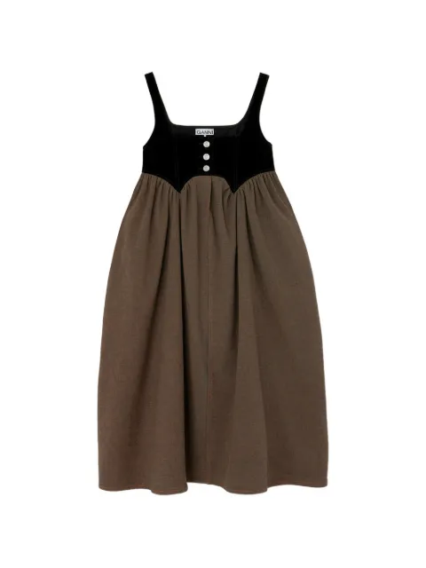 GANNI vestido de mezclilla neppy