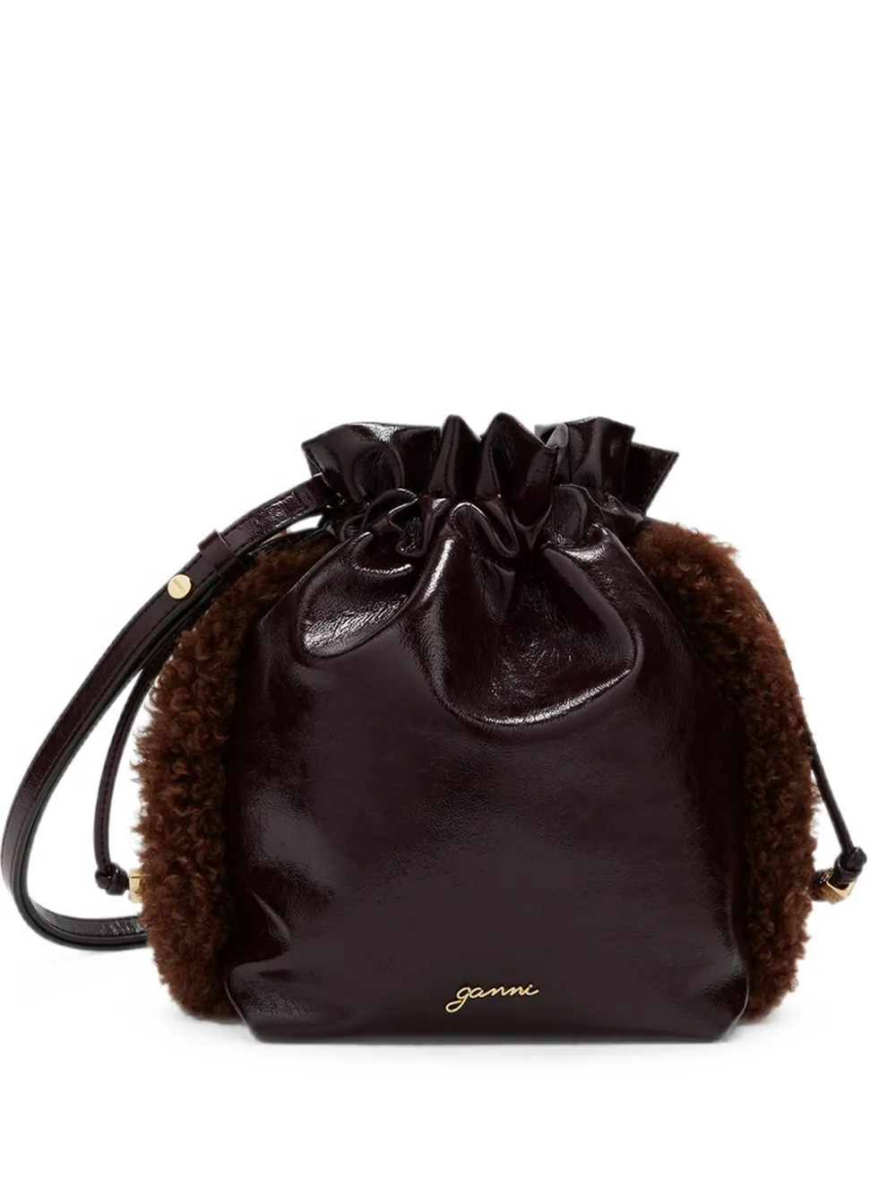 GANNI Pouch Party - Marrone