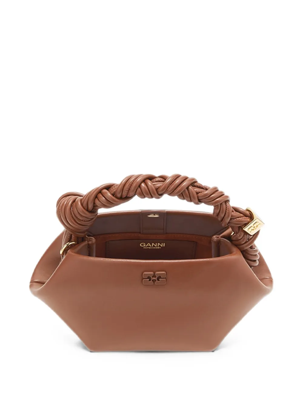 GANNI Bou mini-tas Bruin