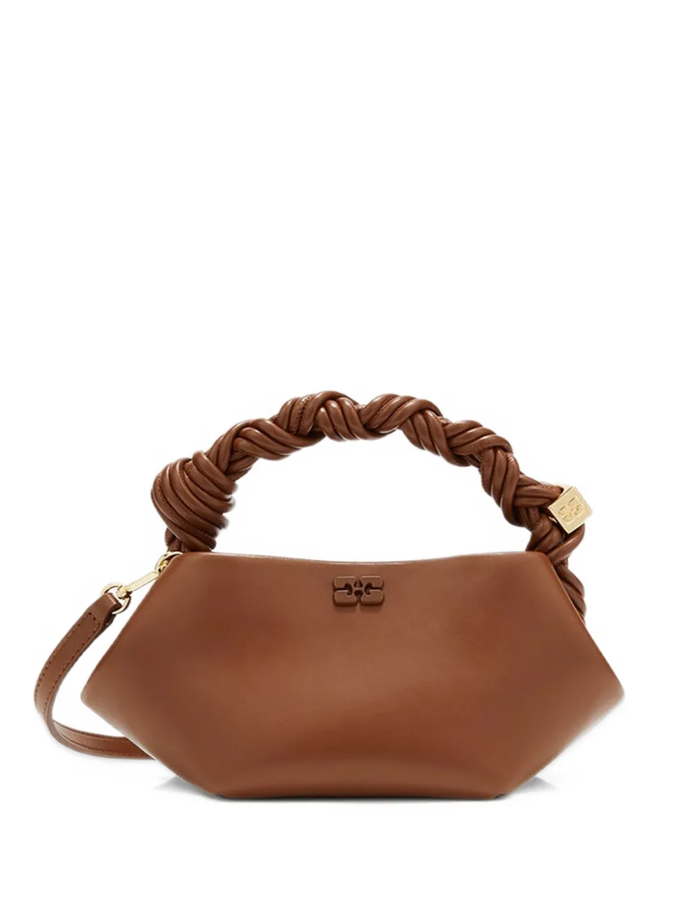 GANNI Bou mini-tas Bruin