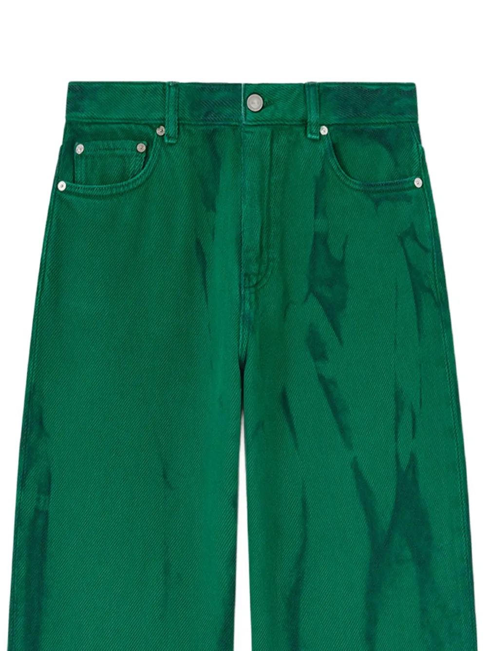 GANNI Izey jeans van zwaar denim Groen