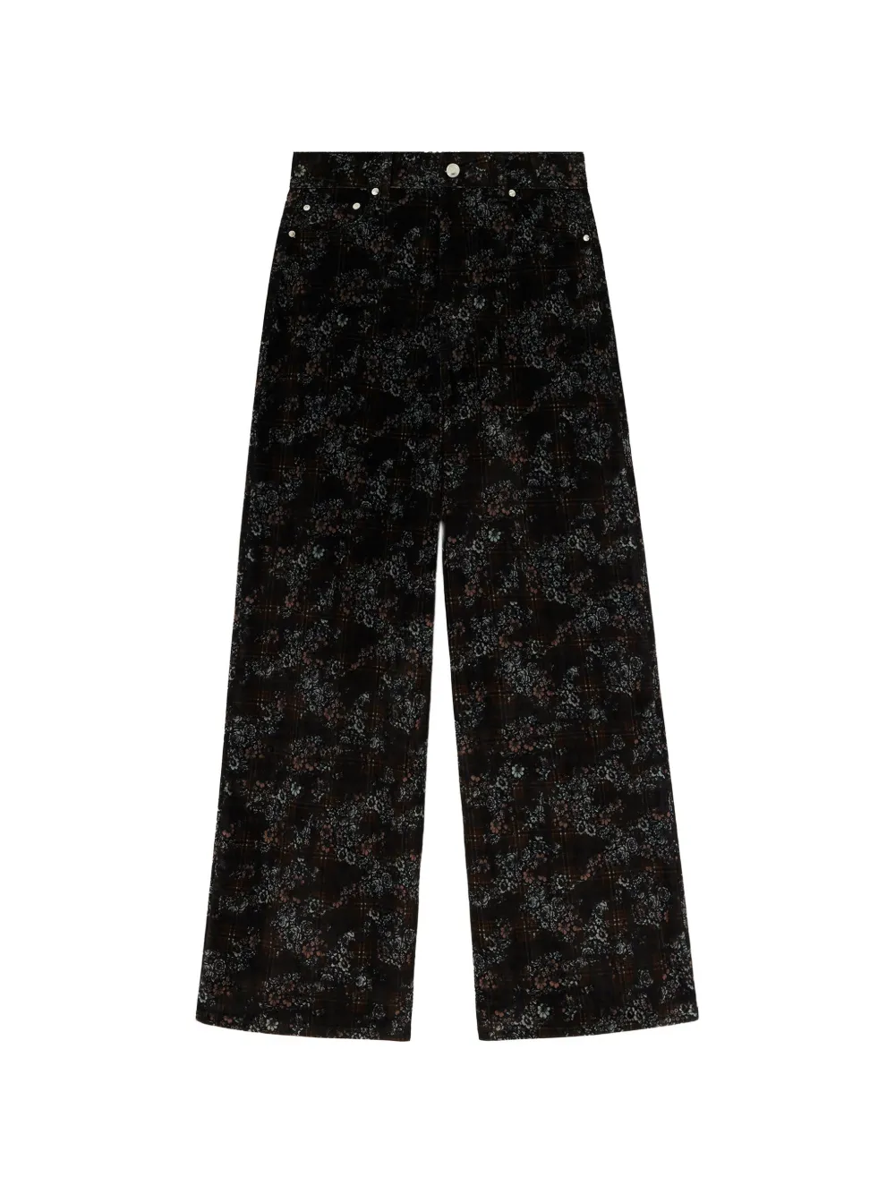 GANNI Jeans Marri con stampa - Nero