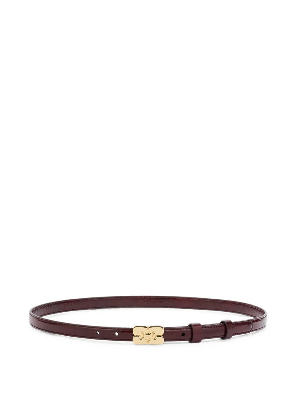 Ganni Kat Belt Small In Red In Rot