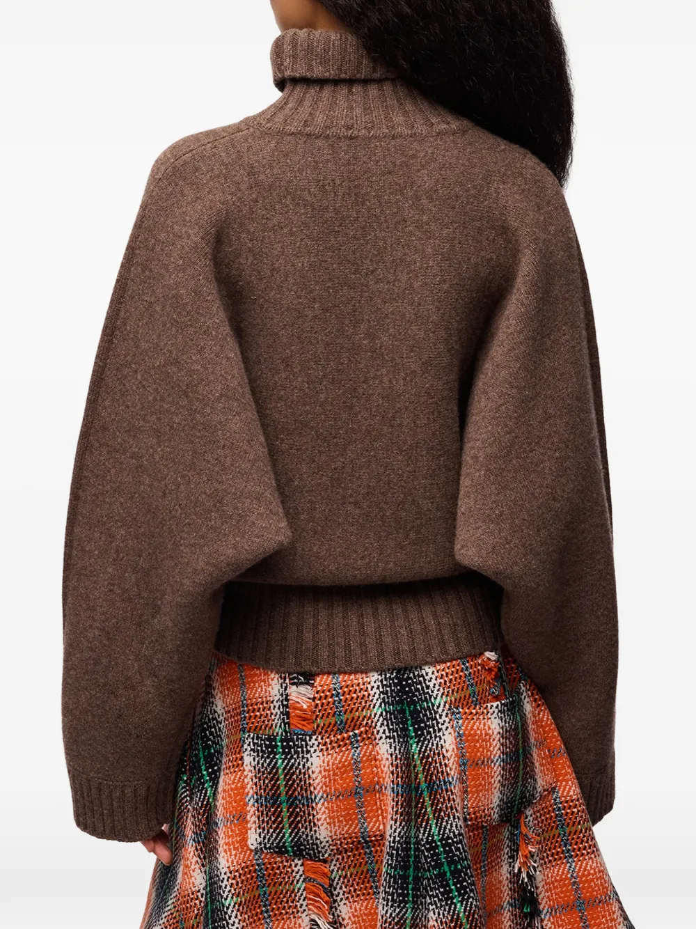 GANNI Coltrui van dubbelgebreid design Bruin