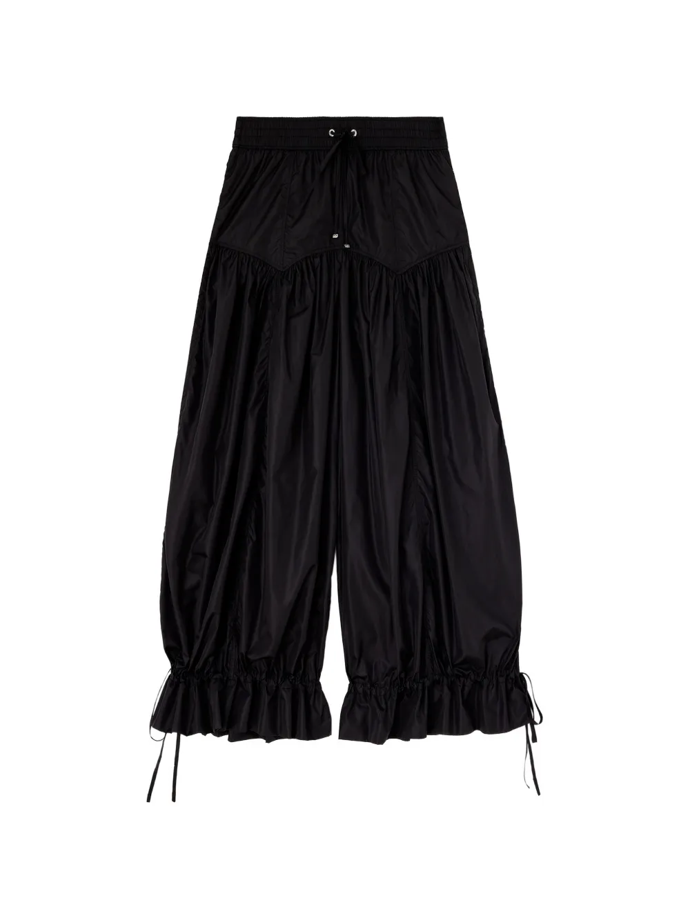 GANNI Pantaloni in nylon nero