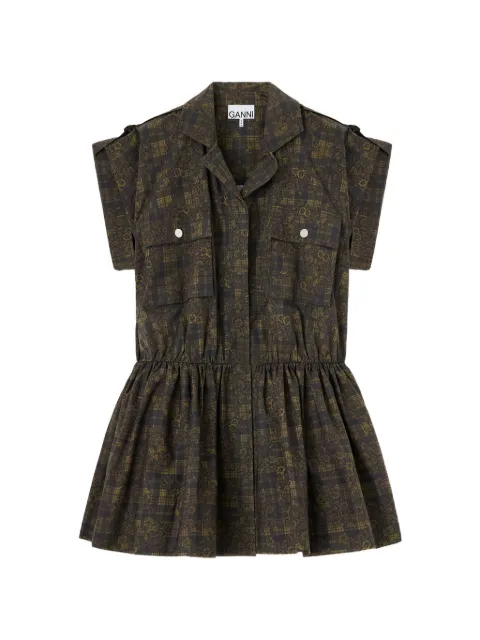 GANNI dress in printed cotton
