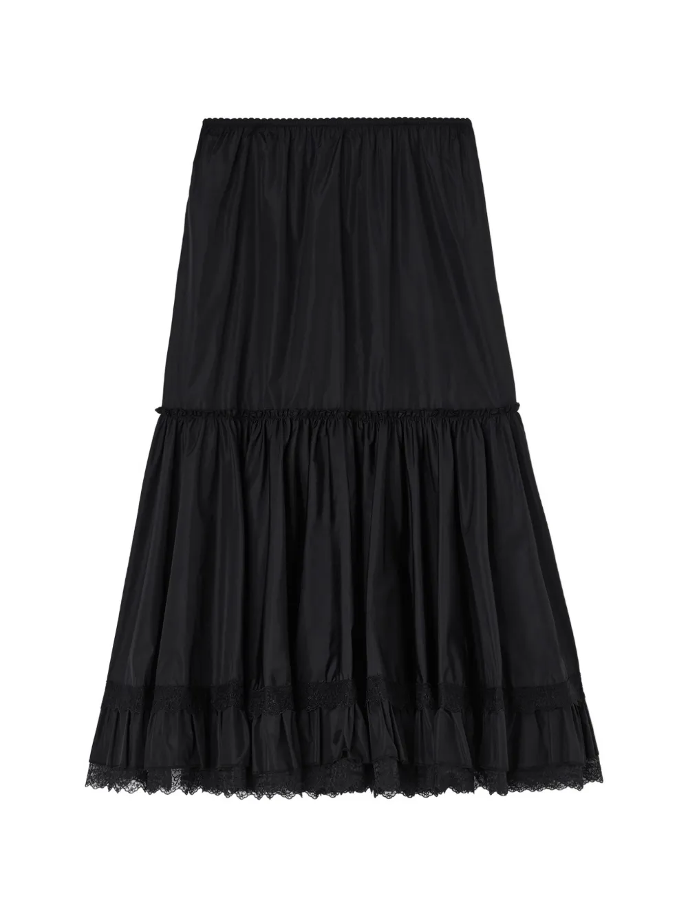 GANNI Gonna in nylon - Nero