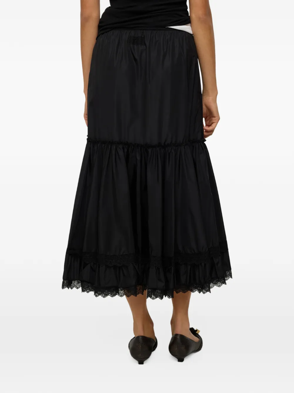 GANNI Nylon rok Zwart