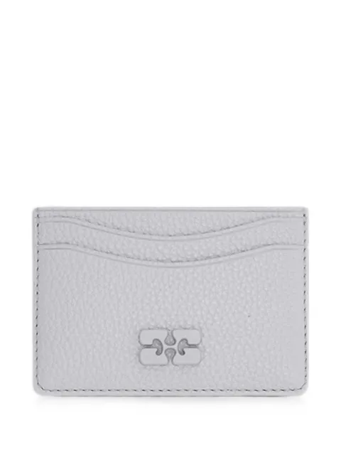GANNI Bou grained leather card holder