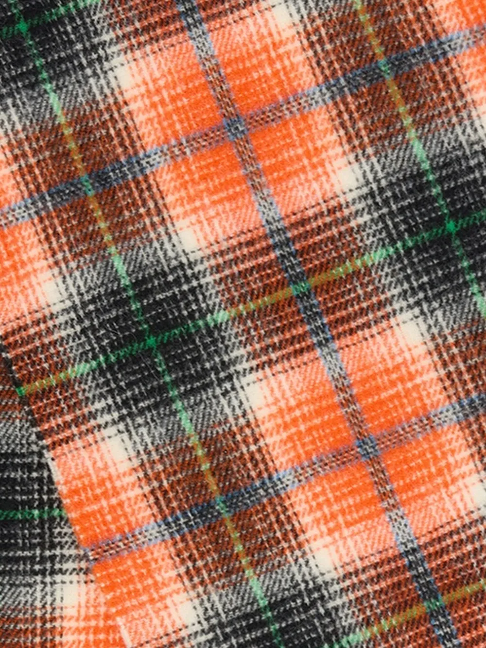 Ganni Scarf In Check Wool In Multi