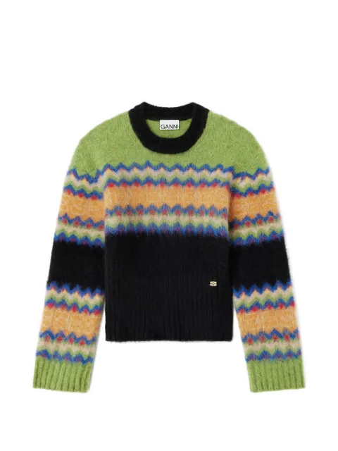 GANNI sweater in fairisle alpaca