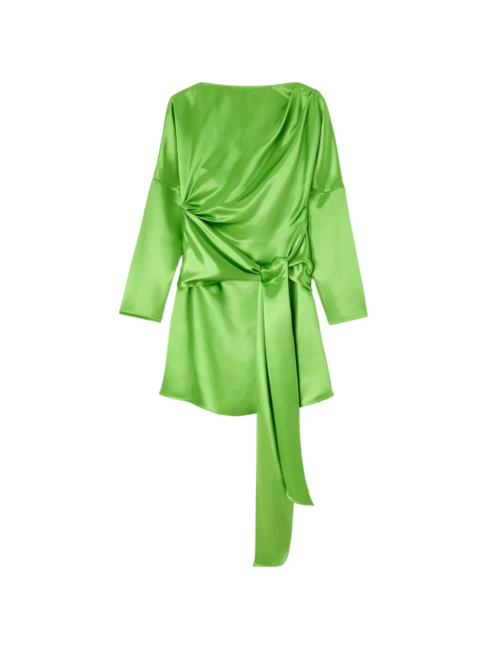 GANNI draped satin dress