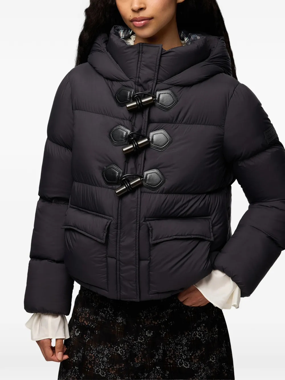 GANNI Mini-donsjack van Future Nylon Zwart