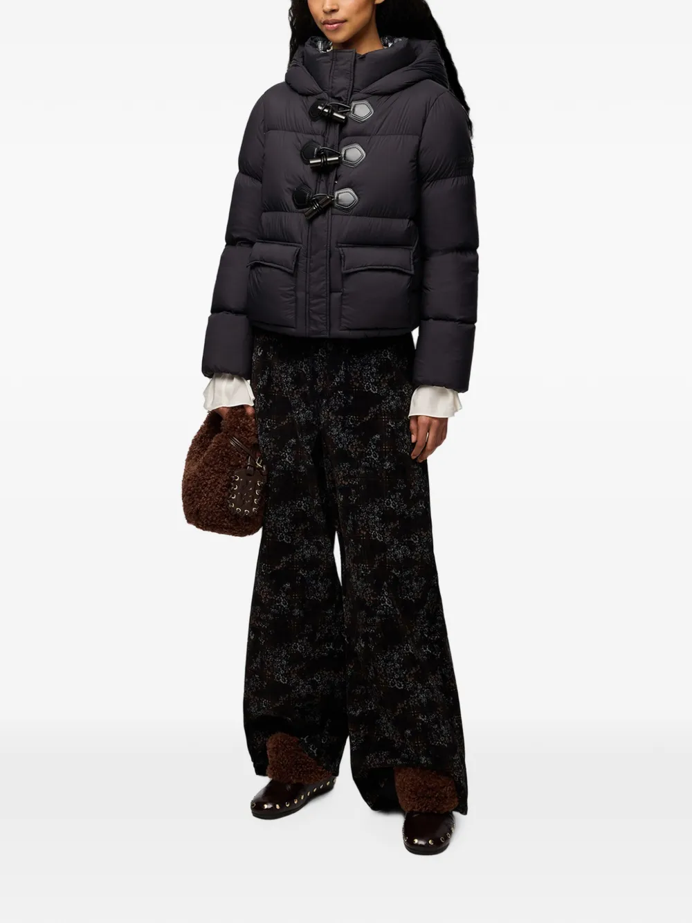 GANNI Mini-donsjack van Future Nylon Zwart