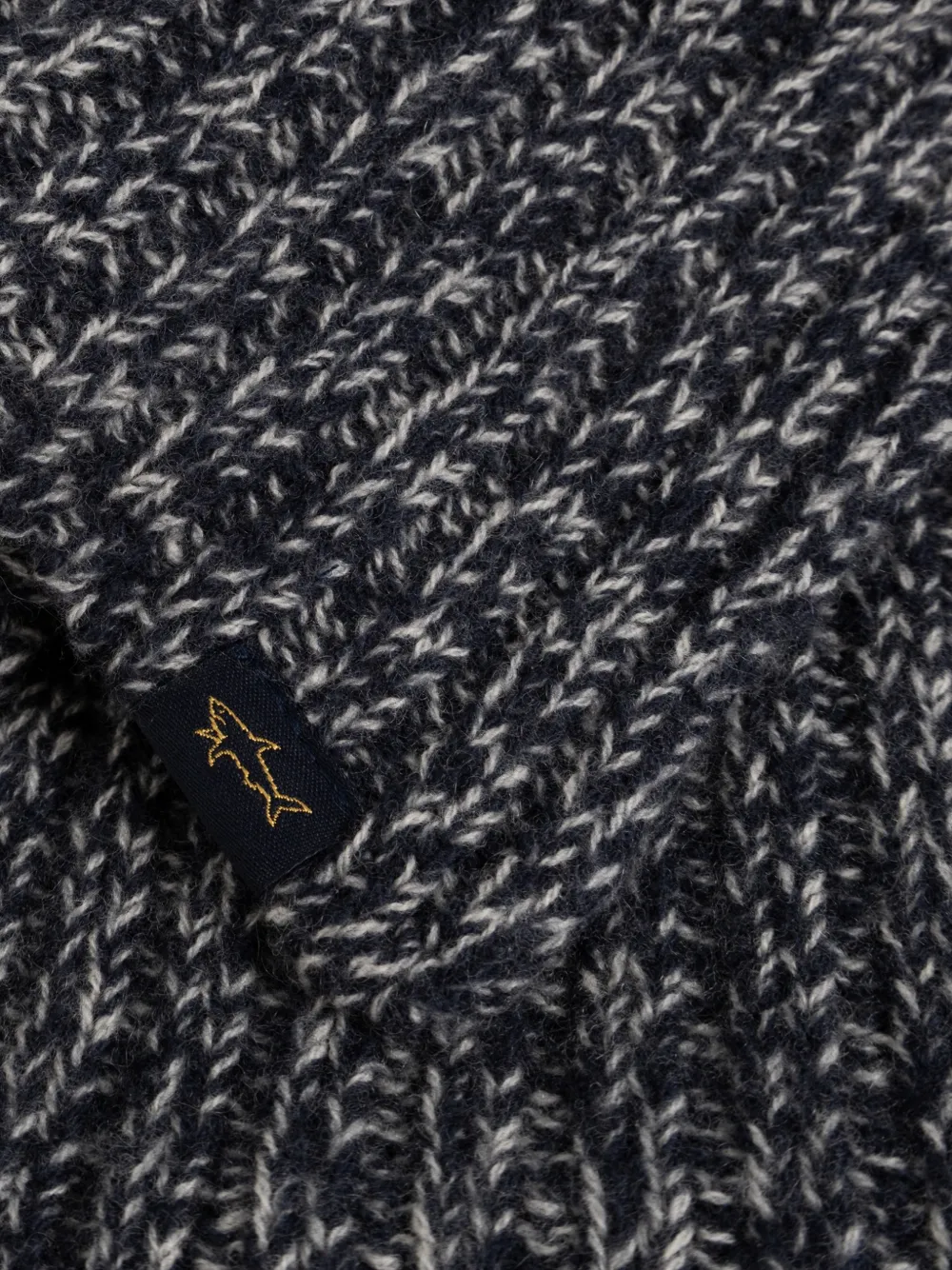 Paul & Shark Sjaal met logopatch Blauw