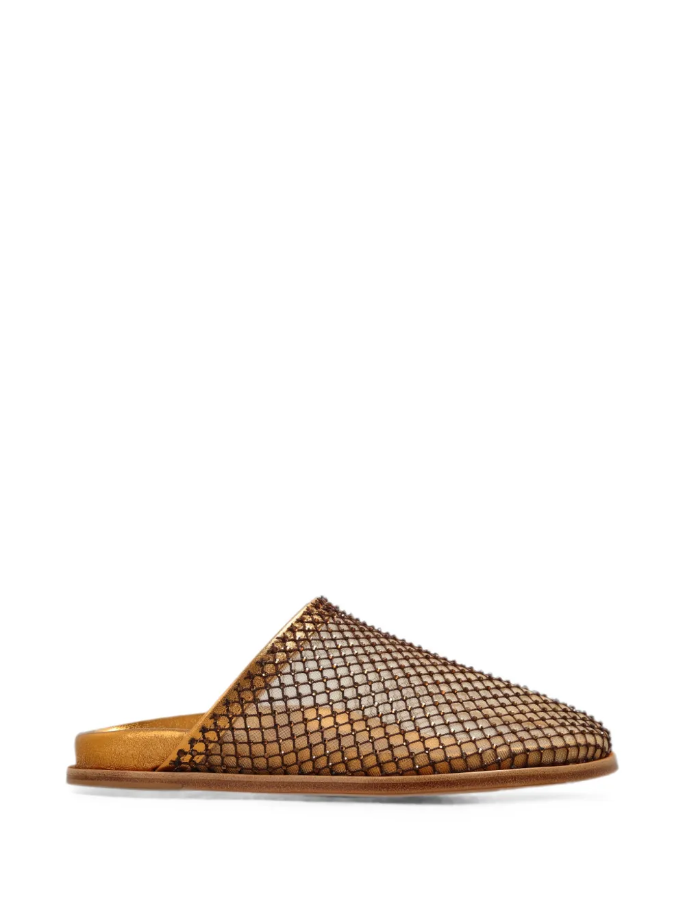 Forte Forte crystal-embellished flat mules - Oro