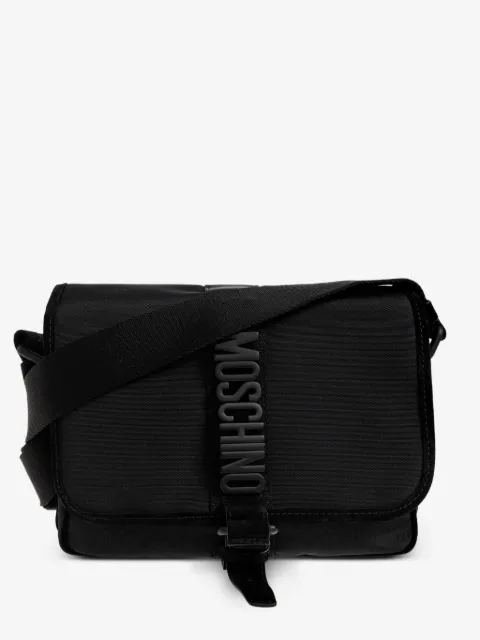 Moschino logo-plaque messenger bag