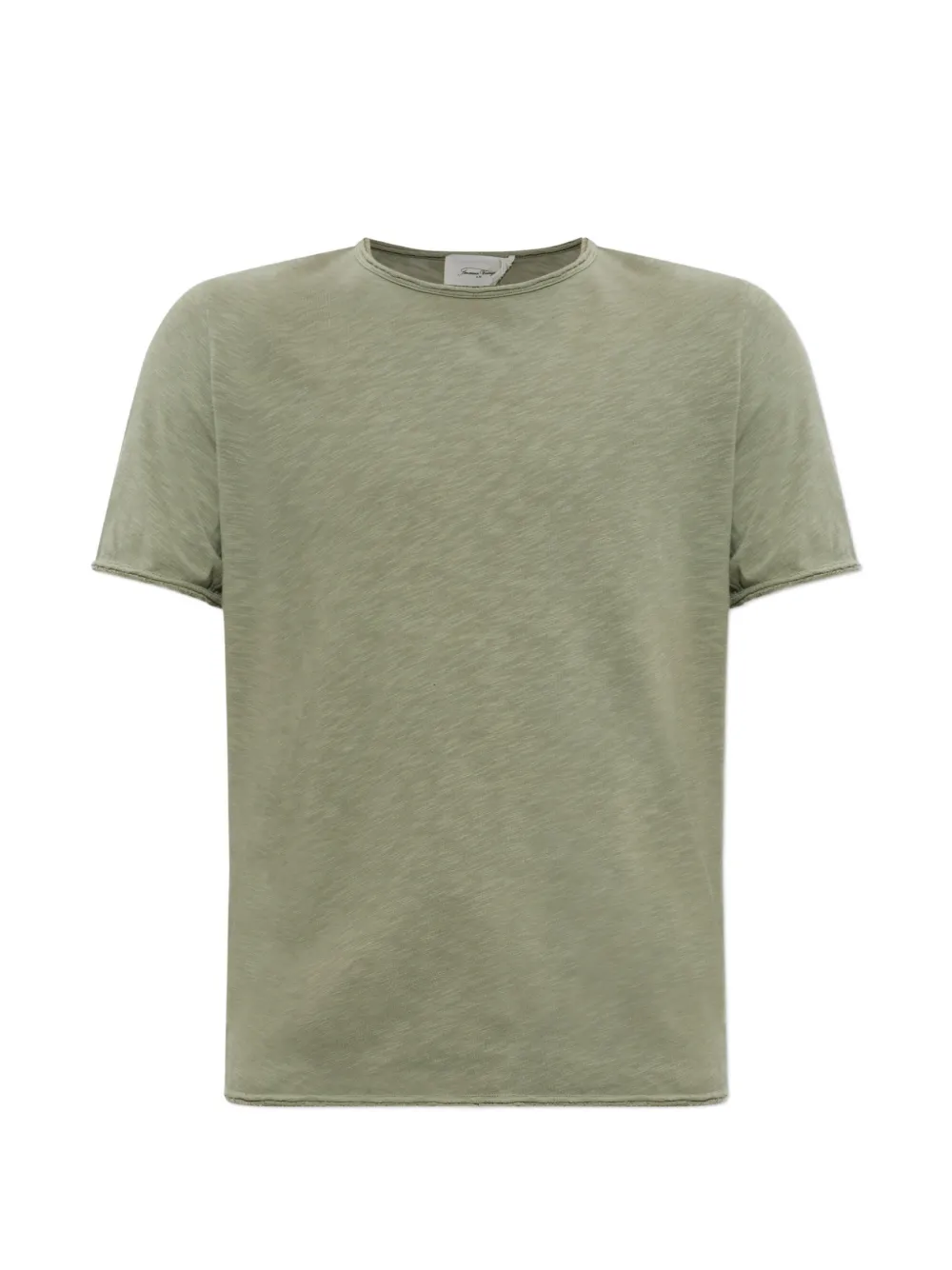 American Vintage raw-edge T-shirt - Verde