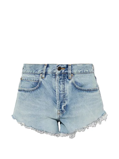 Balenciaga distressed frayed-edge shorts