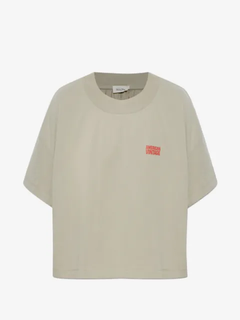 American Vintage Gixy cropped cotton T-shirt