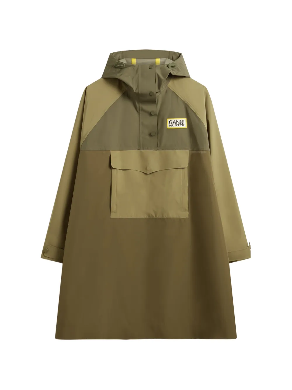 GANNI x Hunter poncho in 10K waterproof shell