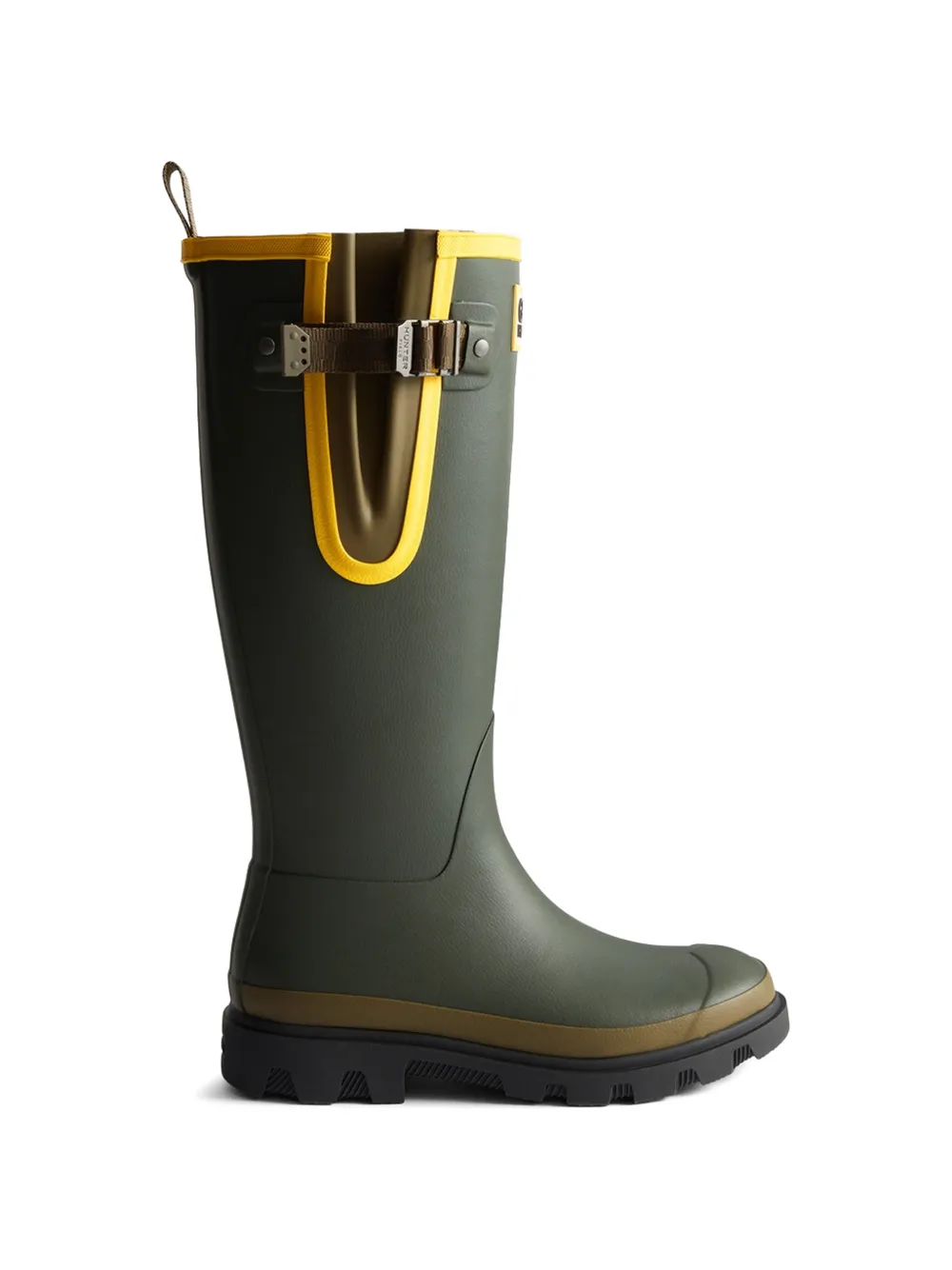 GANNI x Hunter downpour tall boots in green