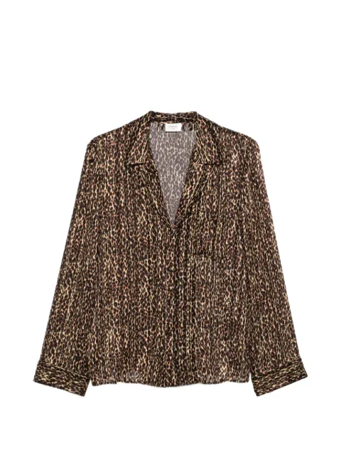 Saint Laurent leopard-print shirt