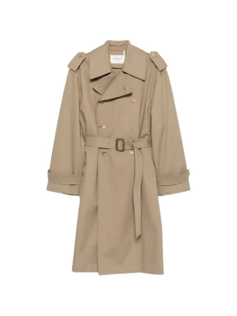 Saint Laurent double-breasted belted trench coat