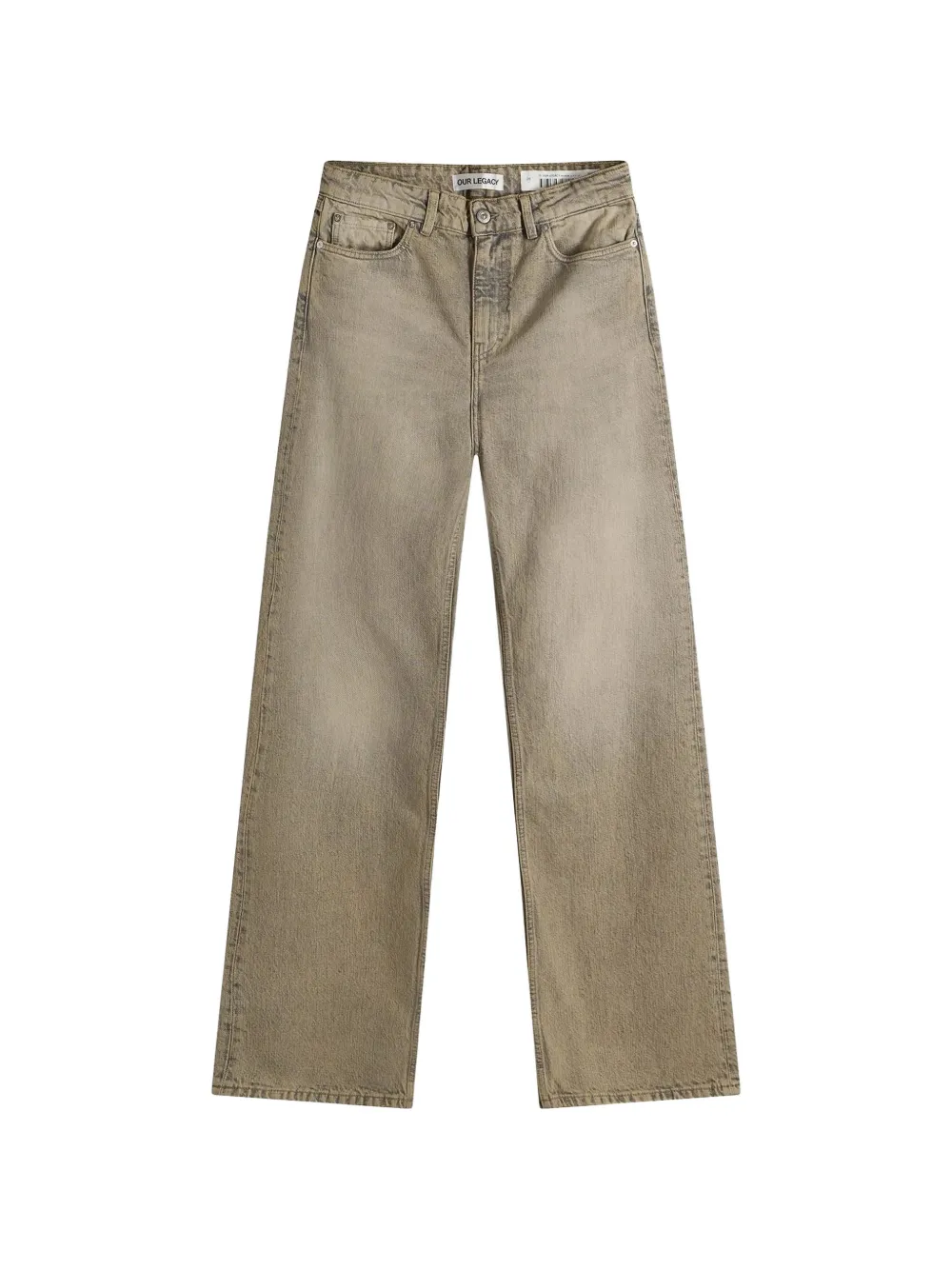 OUR LEGACY faded straight-leg jeans - Toni neutri