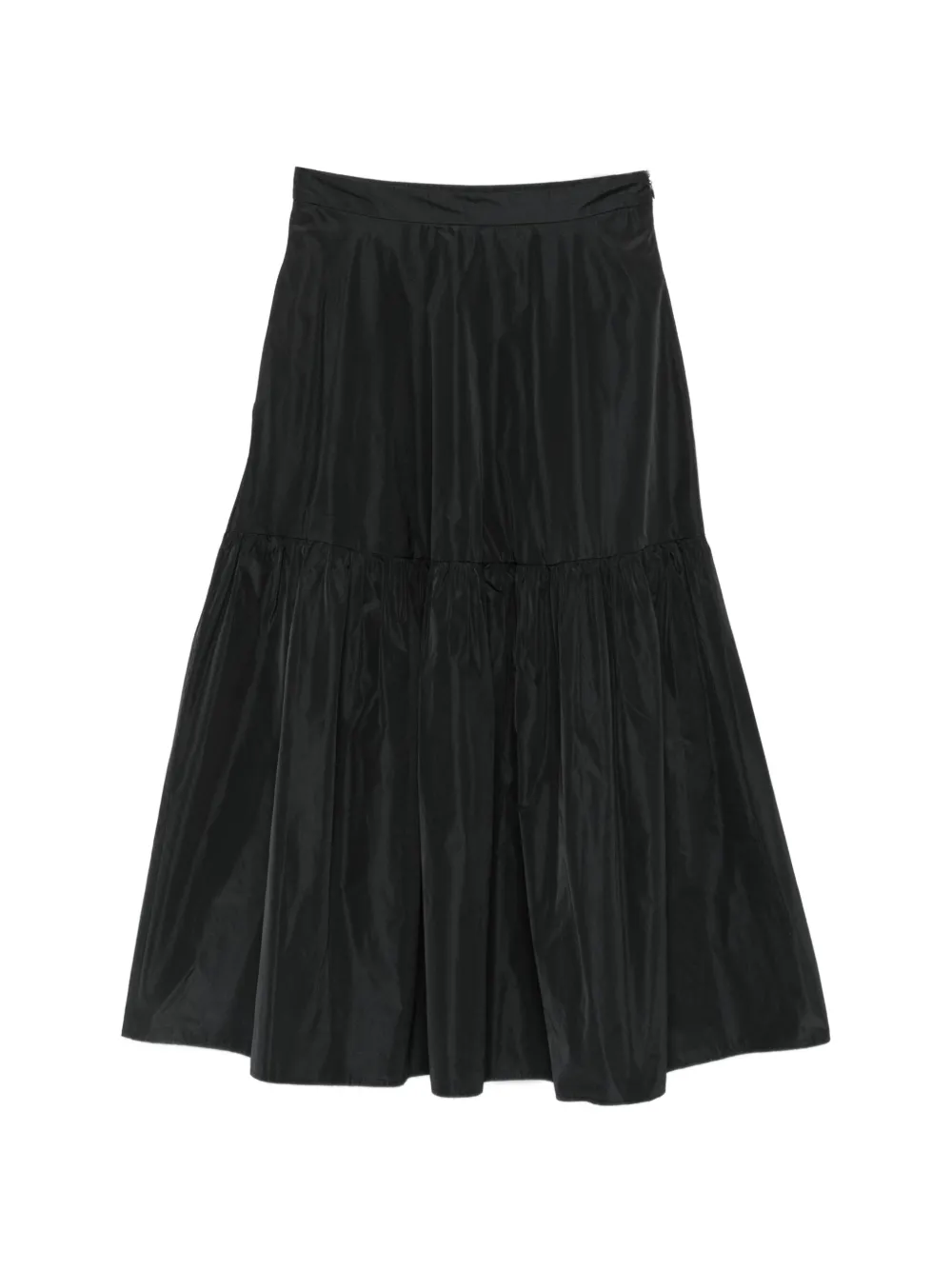 Rosso 35 jupe mi-longue à volants superposés - Noir