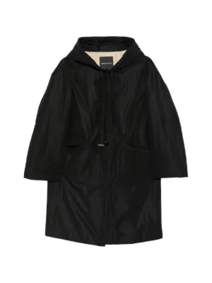 Miu Miu Pre-Owned 2016 Duffel toggle-fastening Hooded Coat | Blue