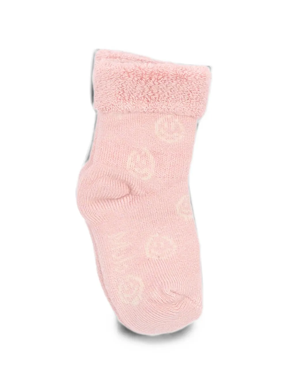 Molo Nodda bear-intarsia fleece-trim socks (set of two) Beige