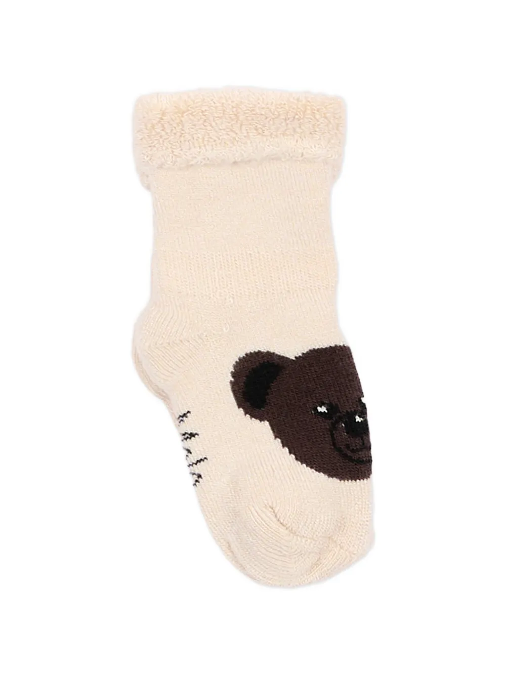 Molo Twee paar Nodda badstof sokken met grafische print Beige