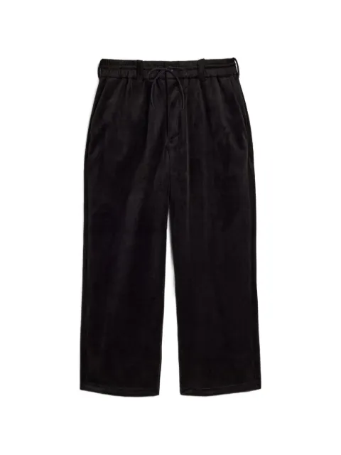 Y-3 velvet drawstring trousers