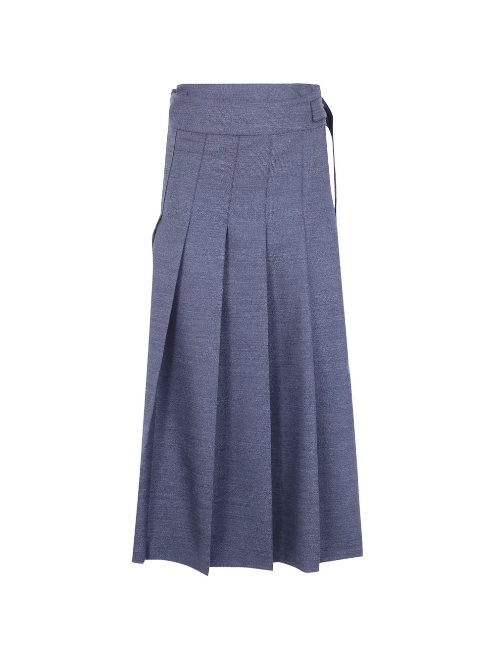 Róhe Rohe pleated wool mid skirt - Blu